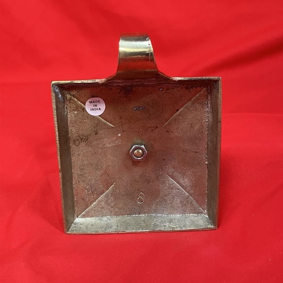 Vtg Restoration Hardware Brass Stocking Hanger / Ball Ornament Christmas India - Picture 9 of 13